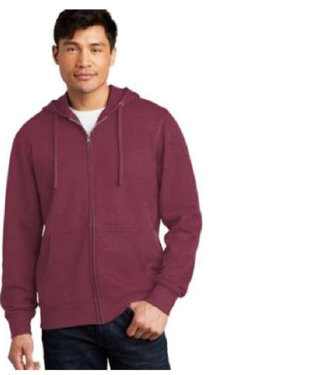 Male Zip Hoodie — supplier photo, no logo